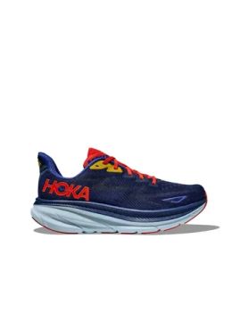 Tênis Hoka clifton 9 séries - Feminino Azul /Vermelho- 35