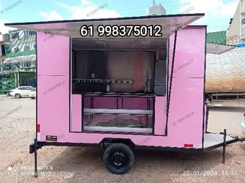 Trailer food truck carretinha reboque 