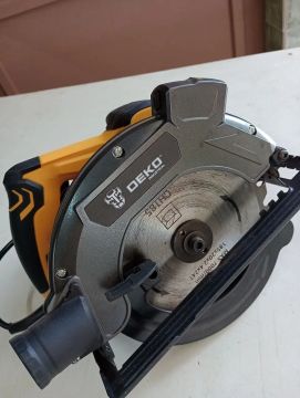 Serra circular deko profissional 1600w semi zero leia 