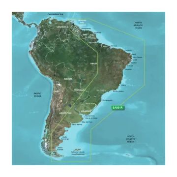 Carta Nautica Garmin G3-hxsa001r South America East Coast