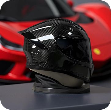Capacete de Moto Carbono - Novo