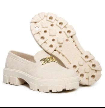 Sapato Mocassim Feminino Branco 