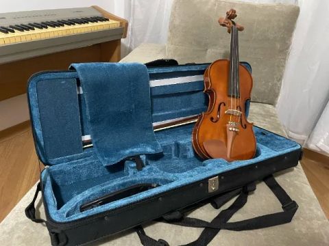 Violino 4/4 Eagle Seminovo (6 Meses de Uso) - Kit Completo