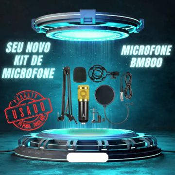 Kit Microfone BM800 (P2 e XLR) (Só Venda | não aceito troca)