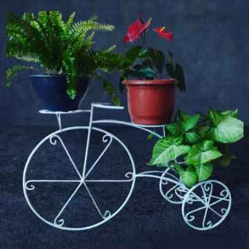 Suporte para Plantas em Formato de Bicicleta