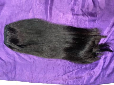 Mega Hair Natural Preto - Cabelo Humano brasileiro 