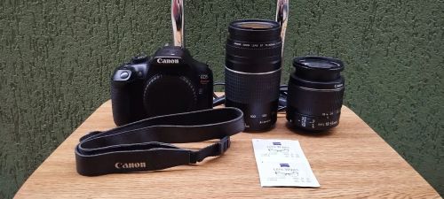 Canon T6 Wi-fi com lente 18-55mm e lente 75-300mm
