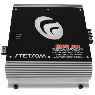 Amplificador Digital Stetsom 2K5 EQ 2500W RMS 1 Ohm