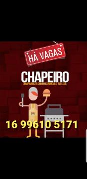 CHAPEIRO / montagem de lanche. Lanchonete.