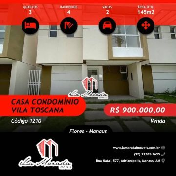 Condomínio Villa Toscana, 145m2, 3 suítes, Flores