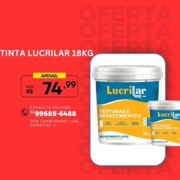 TINTA LUCRILAR 18KG!!!!