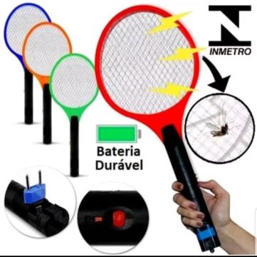 Raquete Elétrica Mosquitos - Mata Insetos - Segurança e Eficácia