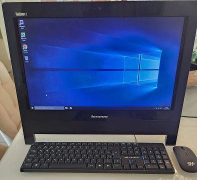 Computador Pc All in One Core i5 8gb Ram Ssd 240 gb Tela 21 Pol Teclado Mouse Sem Fio