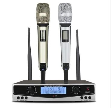 Microfone duplo Somlimi SKM9000 Prata/Branco/Preto/Verde