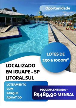 Invista R$489,90 Mensal e adquira seu Terreno em Iguape