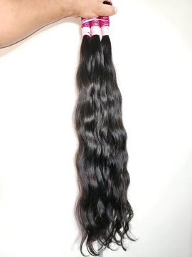 Cabelo Indiano Humano - Ondulado Natural - 1 Goma 