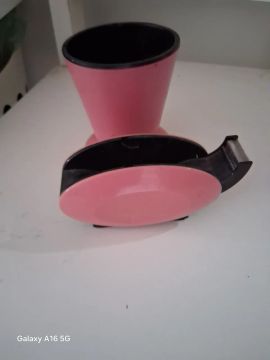Dispenser de Fita Adesiva Rosa