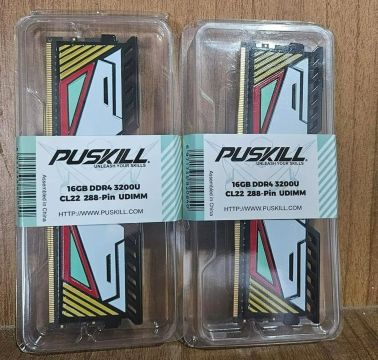 kit memoria ddr4 2x16gb 32gb 3200mhz memoria ram puskill novas lacradas aceito cartao