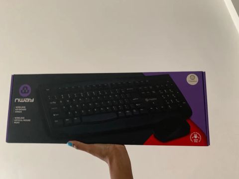 Teclado e mouse sem fio da Nway novo lacrado 