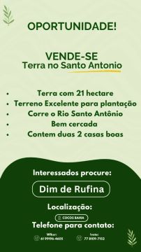 Terra no Santo Antonio