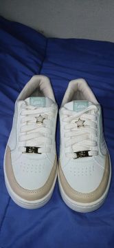 Tênis feminino casual branco, Done Head