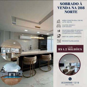Vendo Sobrado na 208 norte com ponto comercial