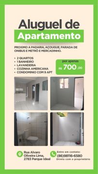 Apartamento para locação Parque Ideal.