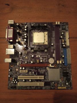 Placa mãe ECS GeForce6100SM-M + Processador 