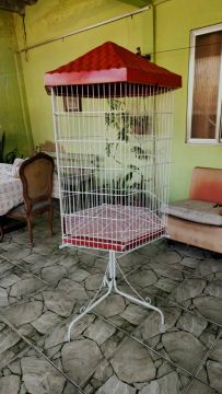 Gaiola para pássaros com cobertura bragança