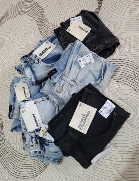 Calças jeans masculina skinny 
