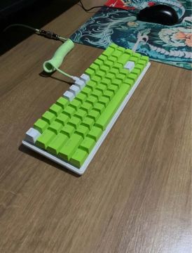 Teclado Mecânico Gamer com Keycaps Verde