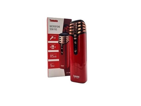 Microfone Bluetooth S/Fio Karaokê E Music Tomate MT-1038