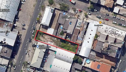 Terreno de 570m2 com projeto aprovado para construção de prédio residencial com 1.422 m2 p