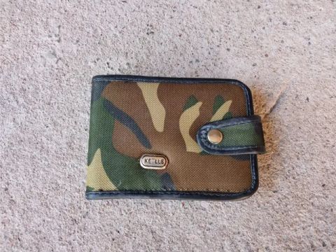Carteira masculina camo simples 