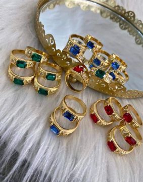 Anéis  - Diversas Cores - Ouro 18k