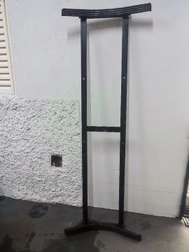Suporte para transportar caiaque e canoa de pequeno porte, com 2 metros de ferro