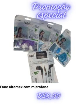 Fone de Ouvido com Microfone para Celular - Promoção!