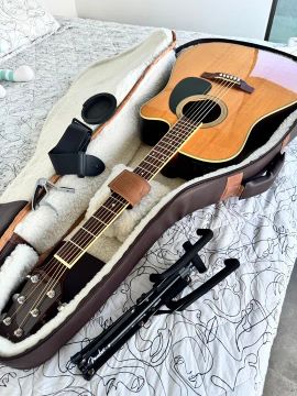 Violão Takamine Folk Ef-360 Sc Tt & Ct 4 B Japan Com Case