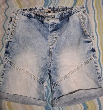 Shorts Jeans Masculino Infantil - Azul Claro