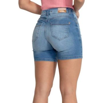 bermuda jeans biotipo feminina - cintura média