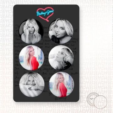 Set com 6 bottons Britney Spears: Britney Jean