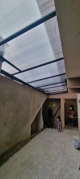 Coberturas em policarbonato em até 3x sem juros e sem entrada