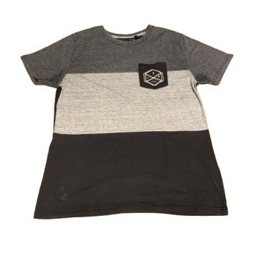 Camiseta Connor Original Importada Cinza Com Bolso Masculina Manga Curta - Tamanho M
