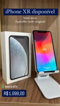 iPhone XR White semi novo 