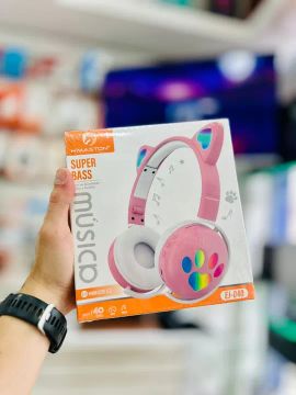 Fones de Ouvido HMASTON® Super Bass com Bluetooth - Rosa