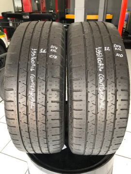 Kit 02 Pneus 195/60r16 Continental Crosscontact Lx (usados) 11/12