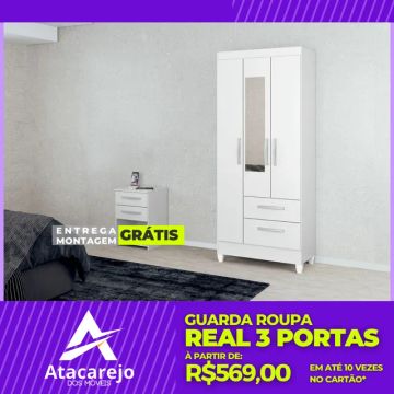 Guarda Roupa Solteiro Entrega e Montagem Grátis 