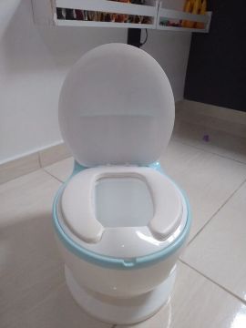 Troninho Infantil -  Branco e Azul