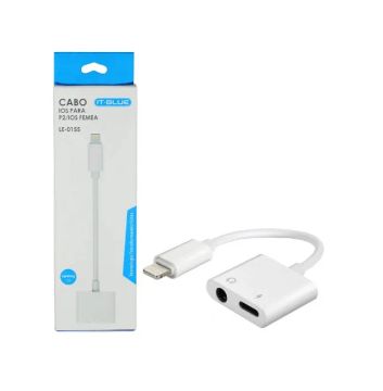 Adaptador Fone de Ouvido carregador para Iphone It-Blue