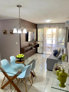 MI - Apartamento 2 quartos TODO MOBILIADO Ponta Verde